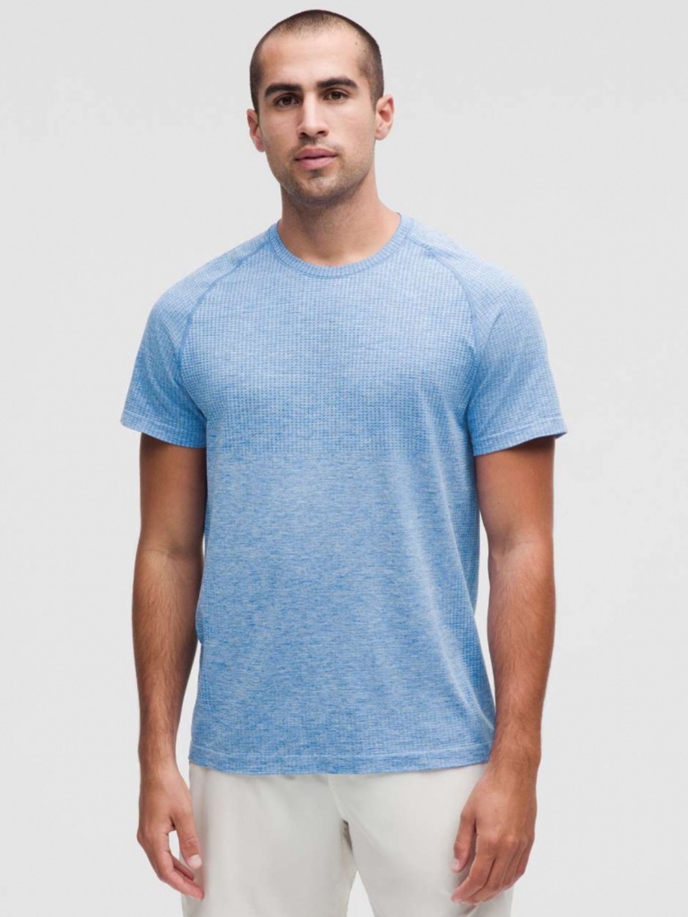 LULULEMON Lululemon Metal Vent Tech Short-Sleeve Shirt Cerulean Blue/Starch Bl